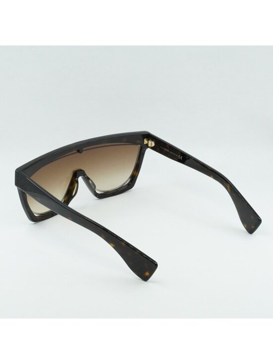 Loewe LW40012F 52F Sunglasses Dark Havana Shield Frame, Gradient Brown Lenses main image 8